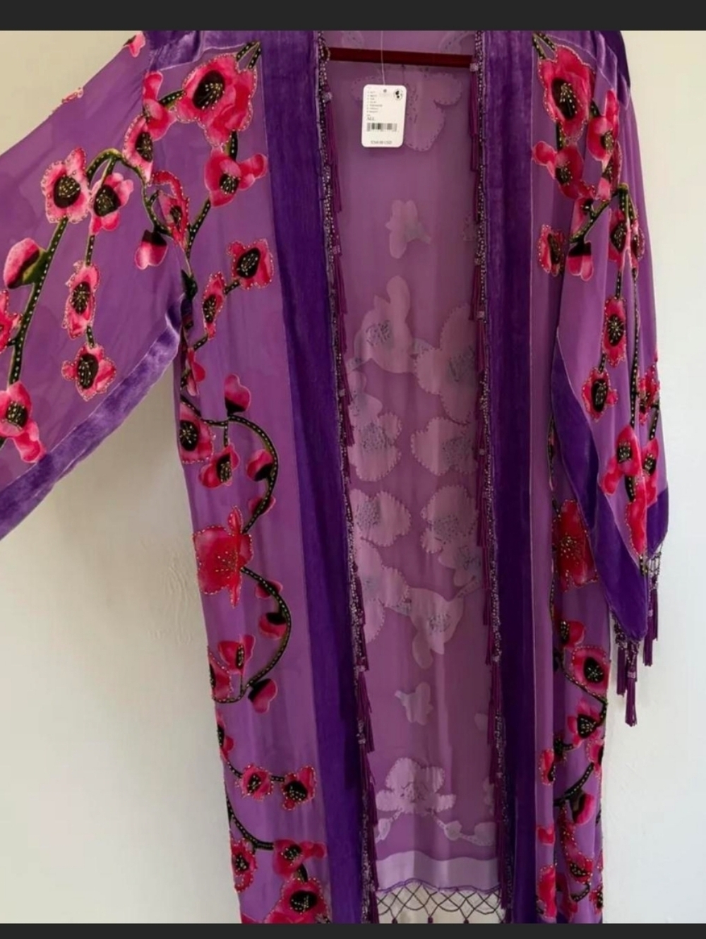 NWT Rare Free People Cherry Blossom Kimono- A Must See! - Picture 4 of 6